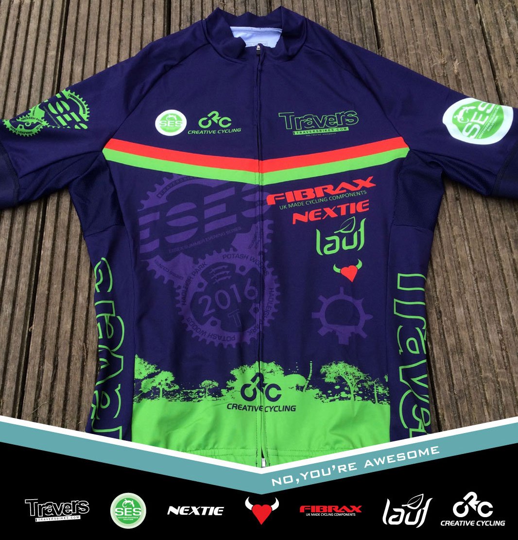 ESES race winners jersey, Thanks to our sponsors, @laufforks <a href="/FibraxLtd/">Fibrax LTD</a> <a href="/Creative_cycle/">CREATIVE CYCLE</a> ht.ly/ZdwHh