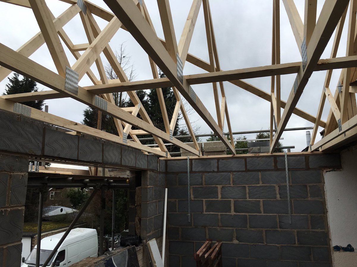 Thanks to <a href="/NuneatonRoof/">Nuneaton Roof Truss </a> for a swift service and delivery as we start to install the new roof