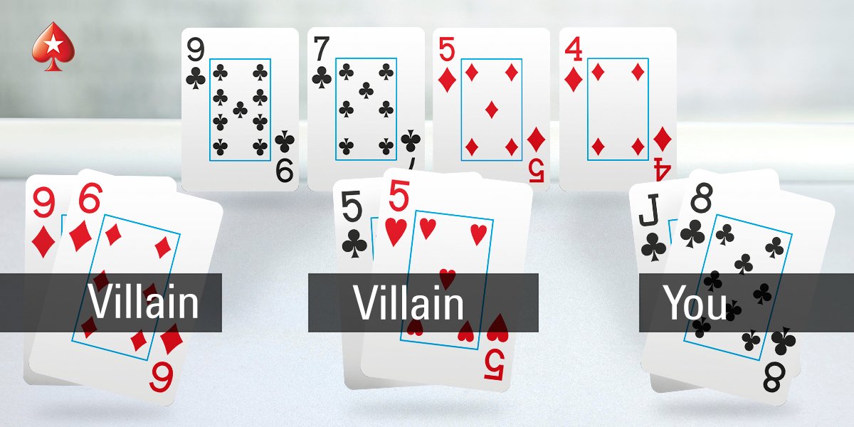 PokerStars's tweet photo. All-in! How many cards can You hit to win? Answer with #PokerOuts + [Player ID] for a shot at a Big $11 ticket. https://t.co/4C1D5Q60vo