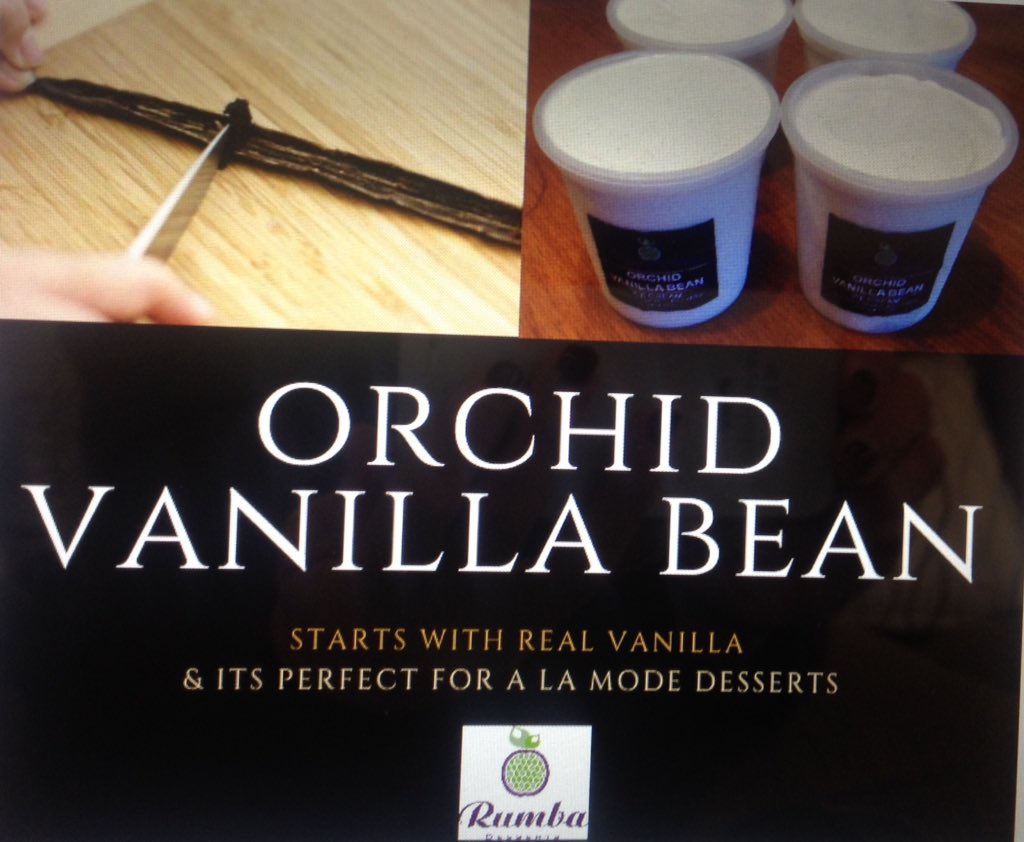 RumbaDesserts's tweet photo. Orchid Vanilla Bean IC starts with real vanilla for the perfect a la mode desserts. @TheMilkPail @ZanottosMarkets https://t.co/Md1k8yLlD2