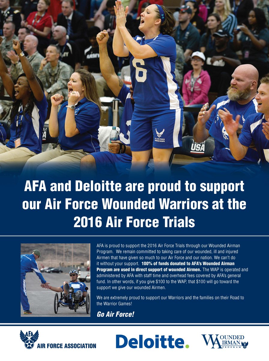 AlexHilliker's tweet photo. Thanks @AirForceAssoc and @DeloitteGov for supporting the #AFTrials last week! https://t.co/pJxWHCdHdD
