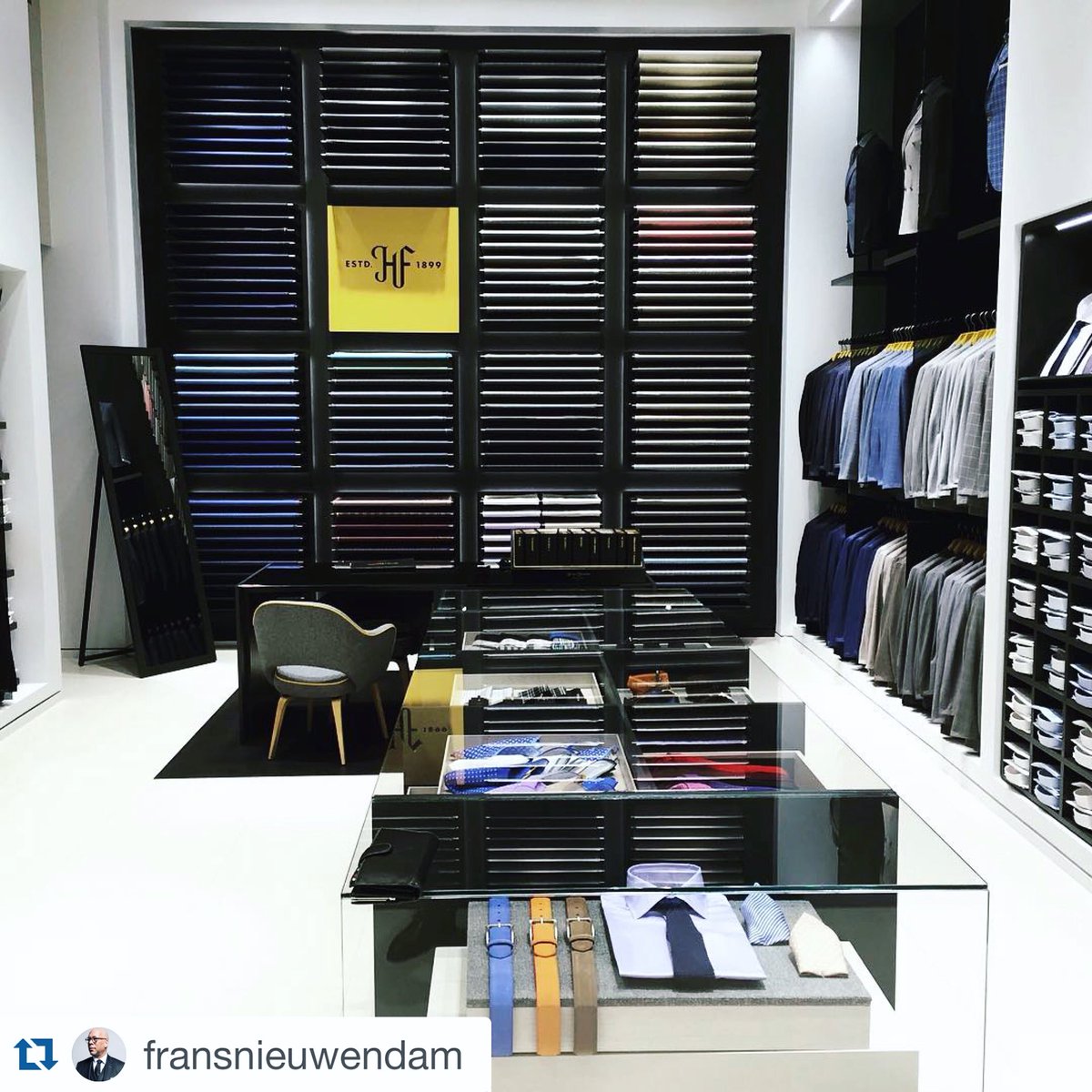 TwoOneTwoDesign's tweet image. Hickey Freeman's made to measure menswear shop is now OPEN at @brookfieldplny! Check out their feature in @wwd!