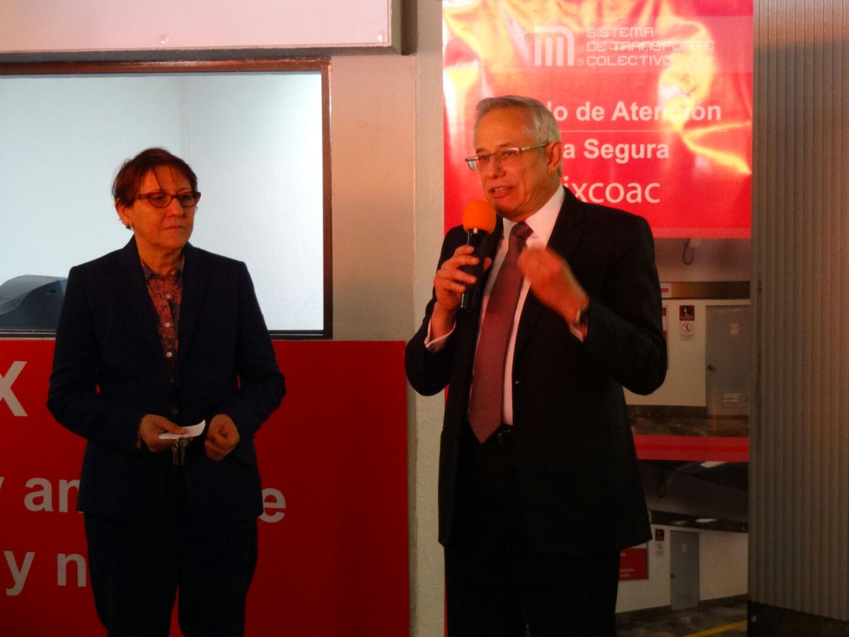 Inauguran módulos para denunciar acoso en Sistema de Transporte Metro - CdCsh-IUUAAg3PK