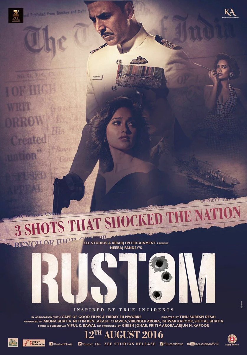 SatyaTalks_'s tweet photo. What an amazing poster! This film is looking so exciting @akshaykumar
#Rustom #RustomFirstLook https://t.co/XzBYR0R1ox