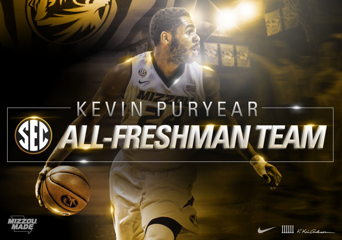 MizzouHoops's tweet photo. #Mizzou's @CallMe_KP24... just named to the @SEC All-Freshman Team! 💪💯 

#MIZ https://t.co/B9JwQMoccD
