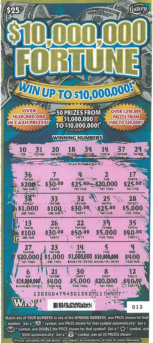 fl lotto scratch off