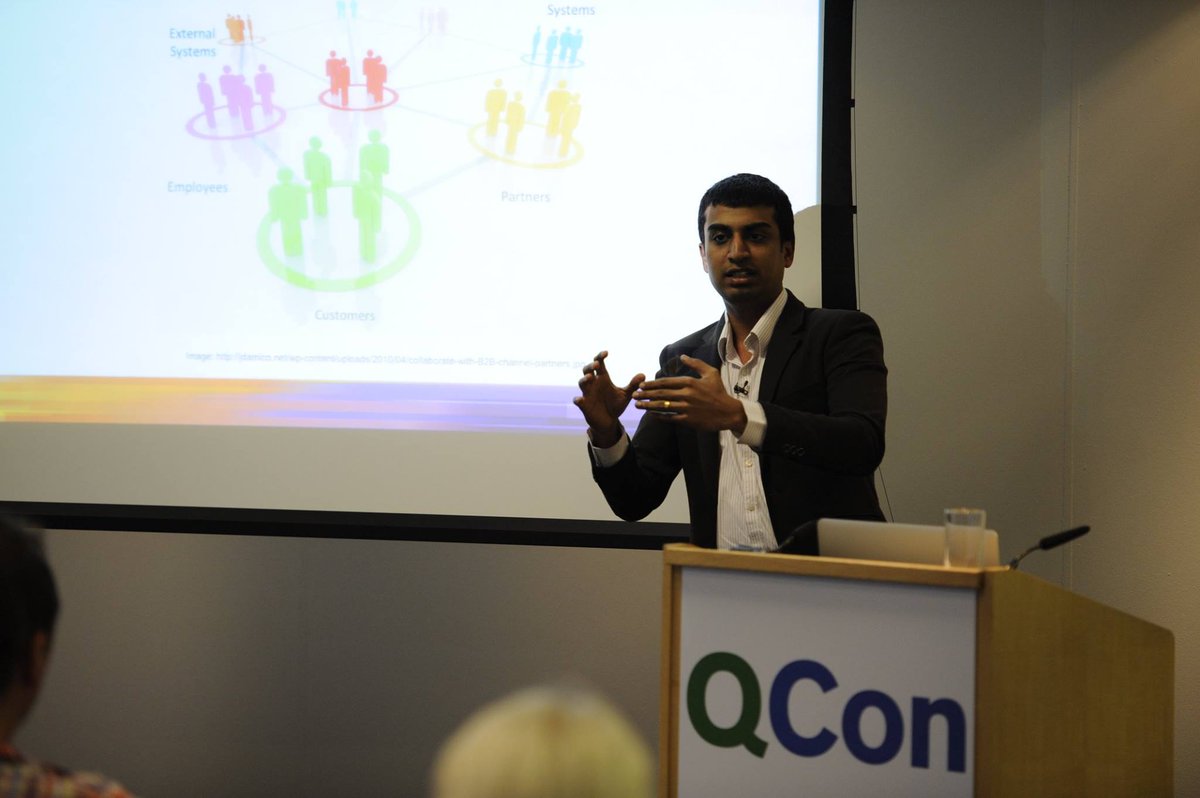 qconlondon's tweet photo. .@WSO2's Senaka Fernando talks about the past, present, and future of enterprise integration at #qconlondon https://t.co/tXcKDR6Wq9