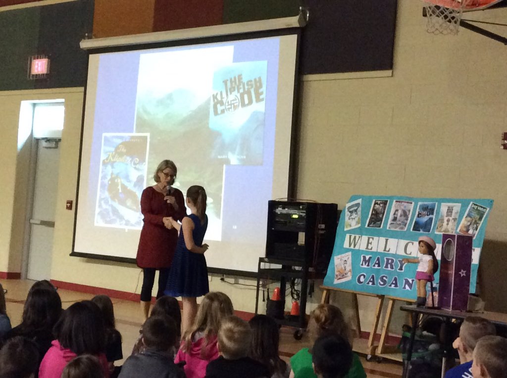 KellybrookLMC's tweet photo. 4th & 5th Ss love The Klipfish Code & author Mary Casanova #kblmc #read https://t.co/B0cqyJKlaA