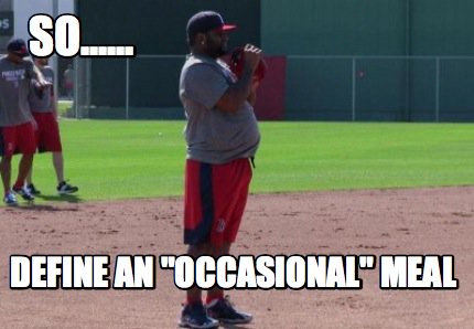 Maybe the <a href="/RedSox/">Red Sox</a> wished they had some occasional meal legislation for their athletes. #ECUndaunted #ECUPirates