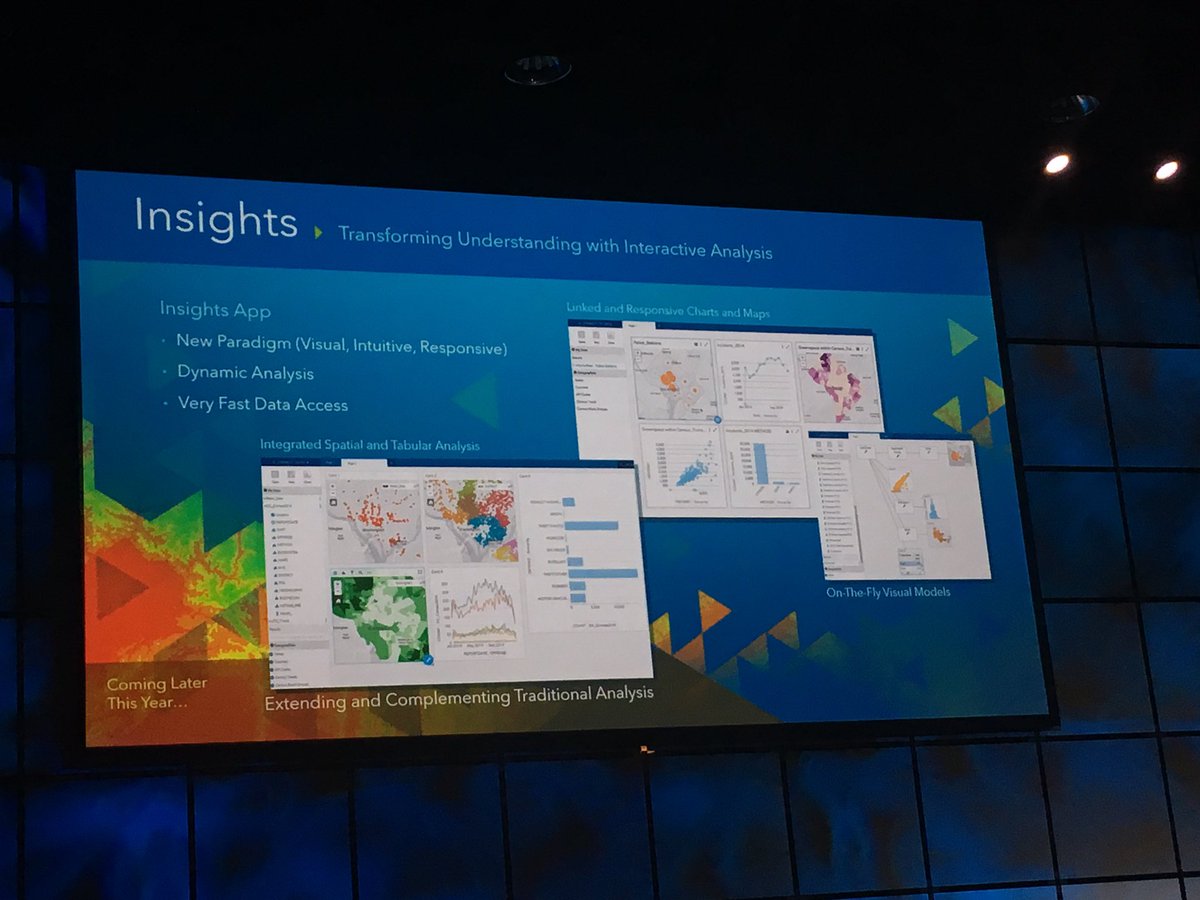 blueraster's tweet photo. New GeoAnalytics - 1 billion x 1 billion space|time joins allows new insights - #needleinhaystack #DevSummit https://t.co/LmB0wIlUQd
