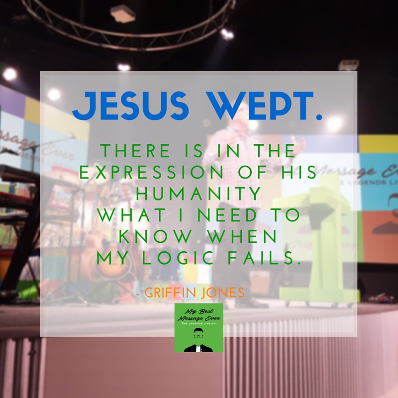 rockpointechrch's tweet photo. Jesus wept. There is in the expression of His humanity what I need to know when my logic fails. #rockpointechurch https://t.co/1qWKwriwau