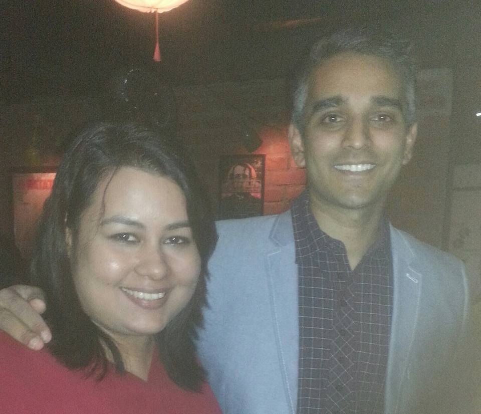 name_doesnt_fit's tweet image. Had a super fun night at #TheHummingTree and got to meet one of my favourite comedians @smanak Yay!!!!