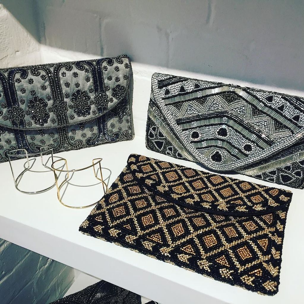 somewhereagency's tweet photo. @fromstxavier detailed handmade clutches from #aw16 ✨✨ #fromstxavier #somewhereagency #sho… https://t.co/I4q9jkeFsd https://t.co/e6iwzL4ukx