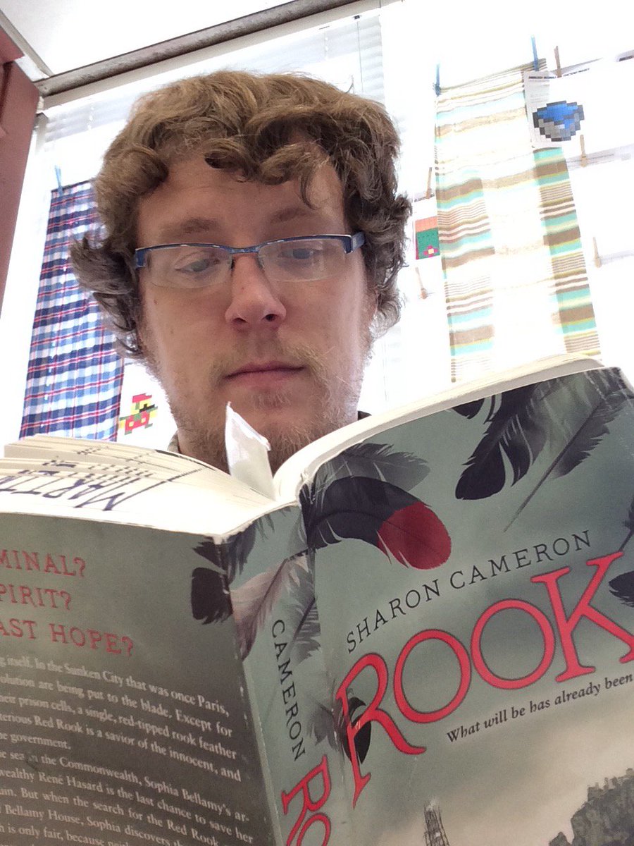 MrMartin_Books's tweet photo. Taking a moment from grading to kick back and read. Keep Reading! #JAMSHappyT https://t.co/0IIVq0WyzS