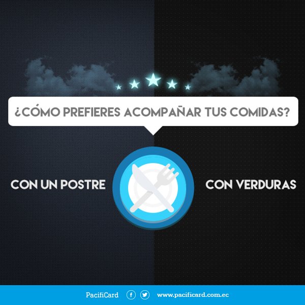 PacifiCard's tweet photo. Un #ClienteEstrella sabe cuál es la mejor opción para acompañar sus comidas. ¿Qué eligirías tú? https://t.co/ovb3rKswxT