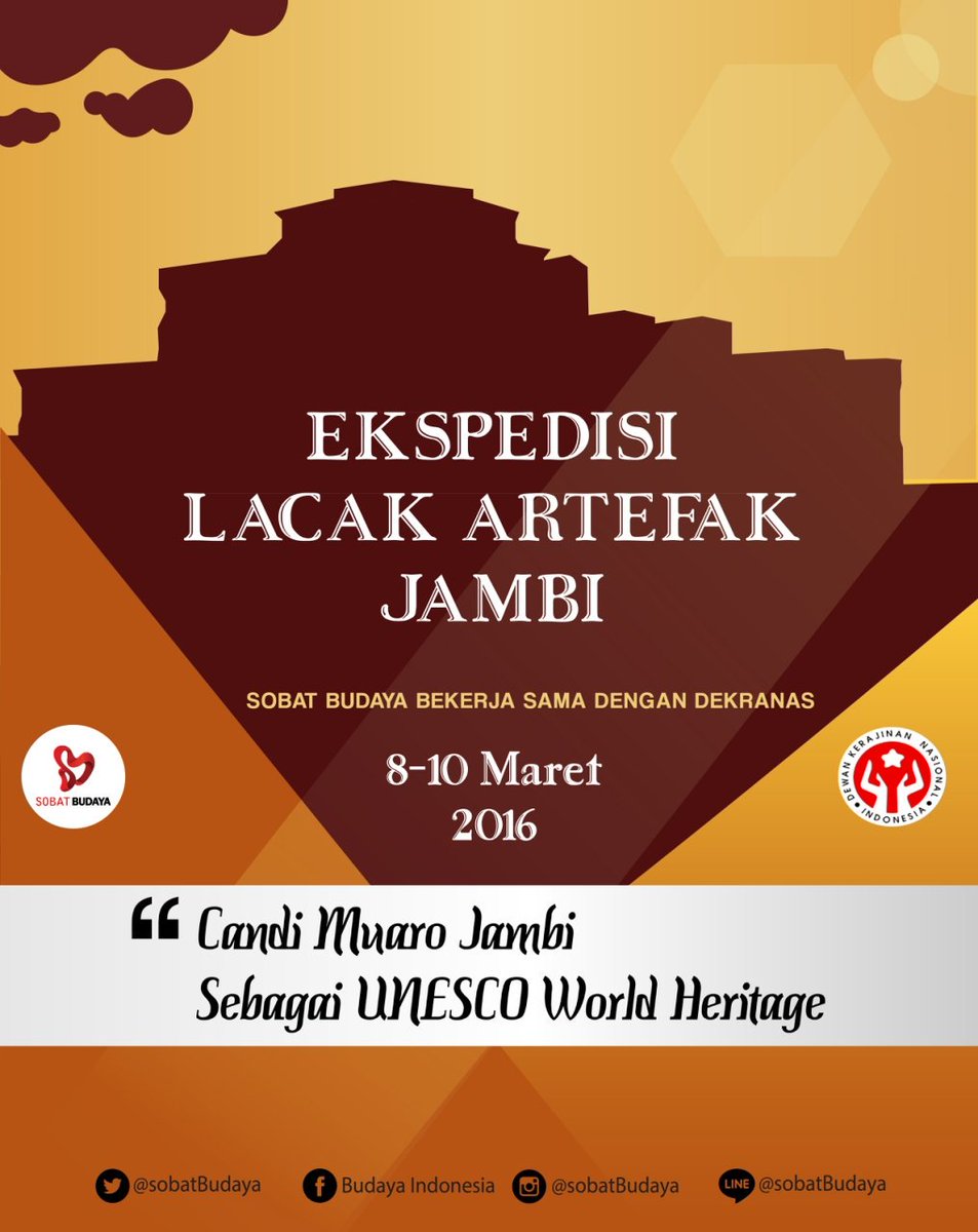 Kami sedang melakukan #EkspedisiJambi bersama <a href="/sobatbudaya/">Sobat Budaya</a> . yang mau bergabung sila kontak kami. <a href="/JambiUniversity/">Universitas Jambi</a>