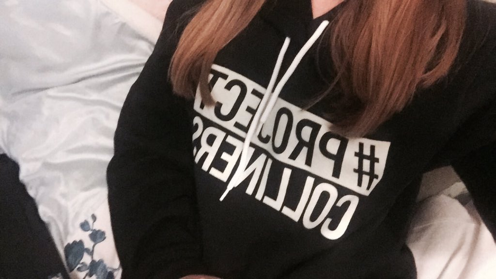 caitlyntout1's tweet image. @WeeklyChris absolutely obsessed with the #projectcolliners hoodie! It&apos;s so comfy!!!!