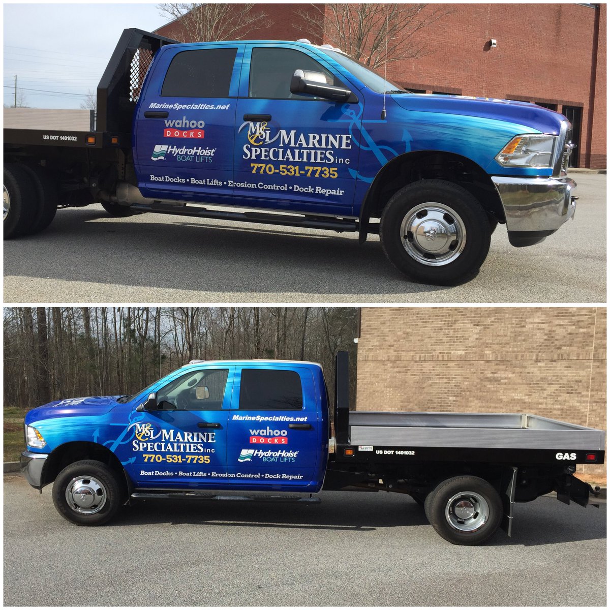 WrapWorldCo's tweet image. Another truck added to Marine Specialties' fleet! #truckwrap #wrapworld #fleetwraps #branding