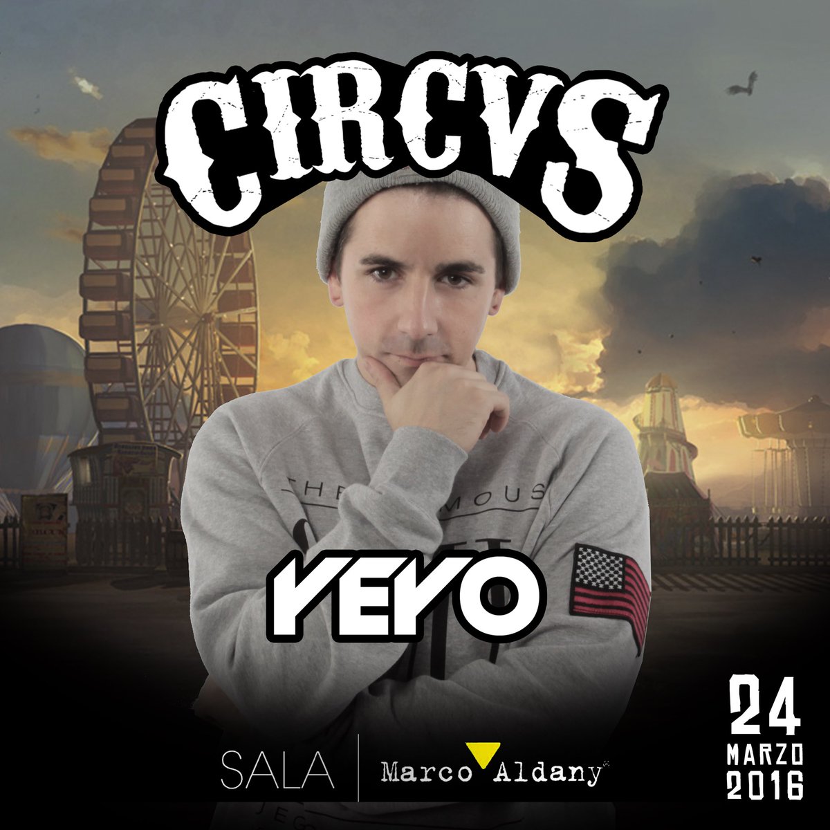 CircvsClub's tweet photo. ¡Bien!
Los primeros confirmados para el 24Marzo en @salamarcoaldany son @DjYeyo_oficial &amp; @RussetMusic
Qué ganas😏💃🏻🎉 https://t.co/6V2v0WZ8DM
