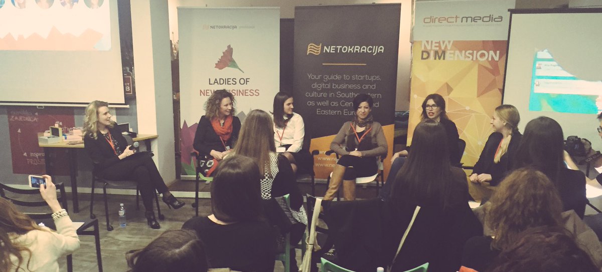 Kreće završni panel na #LadiesBG ft <a href="/cyberkoza/">Mia Biberović</a> @natasad 😁