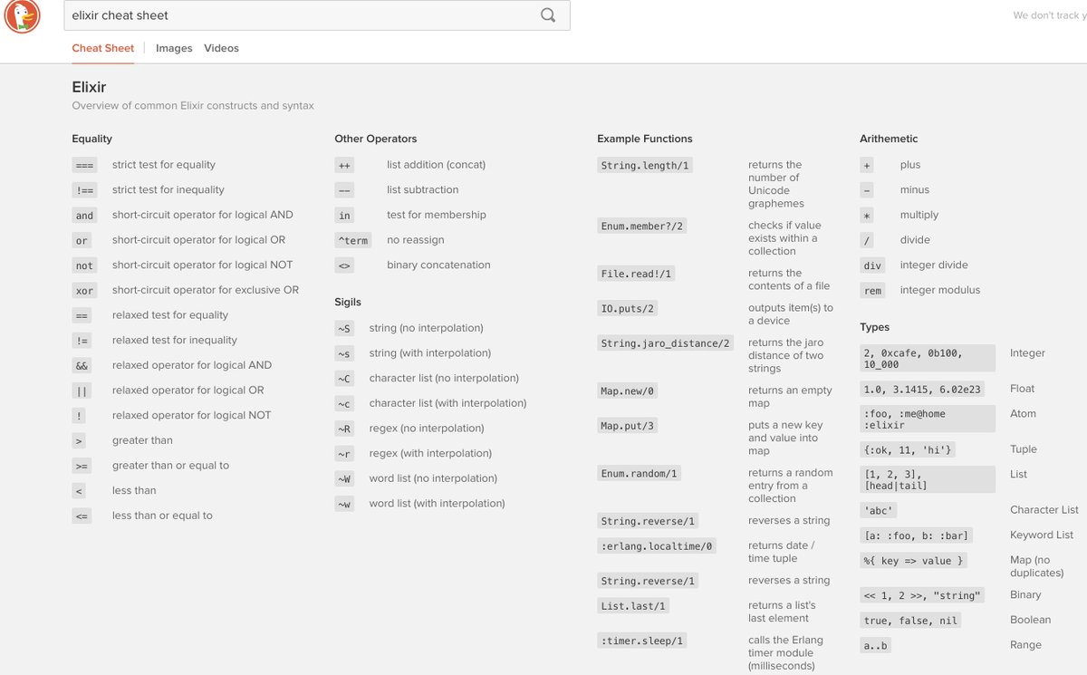 ElixirTip's tweet image. Search "Elixir cheat sheet" on DuckDuckGo.