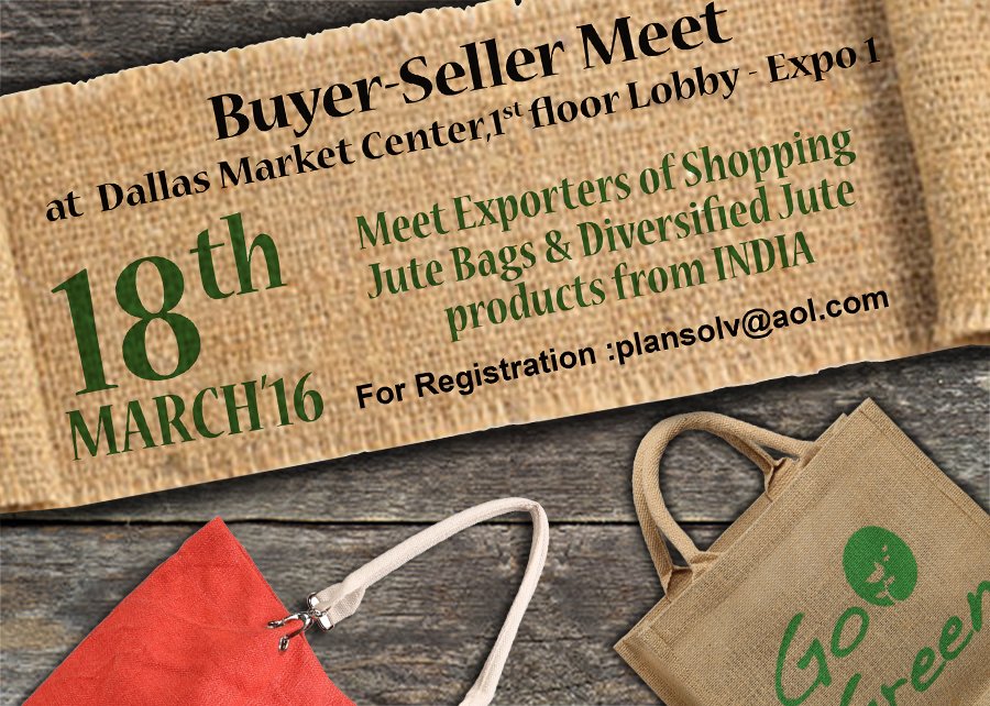 jpdepcIndia's tweet photo. @cgihou JPDEPC presents BSM of exporters of Indian Jute Products in Dallas on the 18th #jutebags #handbags #natural https://t.co/CKuqbr5MpN