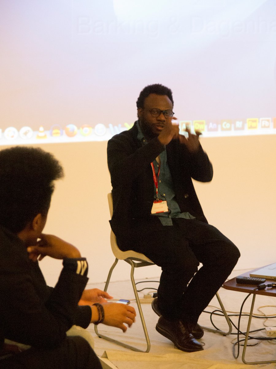 bdcphotography's tweet photo. Legendary Art Director, Publisher and Curator Olu Michael Odukoya talking to BDC Photography students @BDC50years https://t.co/wHhtvaICZ8
