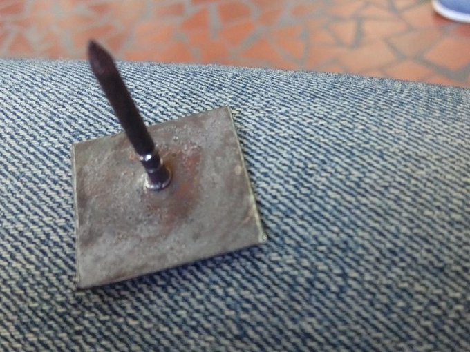 Back at my favorite hangout the tire store they just pulled this roofing nail out of my tire. Grrrrrrr<a href="/tag/tlc"class="tags"><span>#tlc</span></a><a href="/tag/bonethugsnharmony"class="tags"><span>#bonethugsnharmony</span></a><a href="/tag/simpsonville"class="tags"><span>#simpsonville</span></a><a href="/tag/herita"class="tags"><span>#herita</span></a>