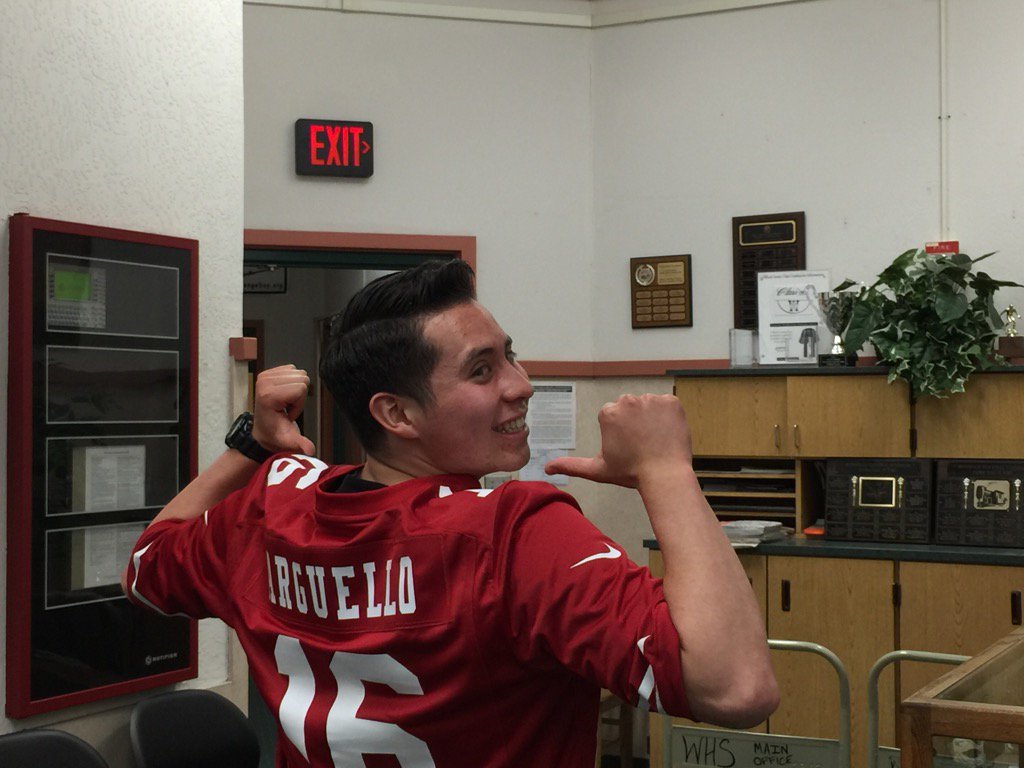 Yep that's our superstar-Arguello!  Kendall and Eli were very impressed with this young man. Us too. 🐯<a href="/CatzAthletics/">Wildcatz Athletics</a>