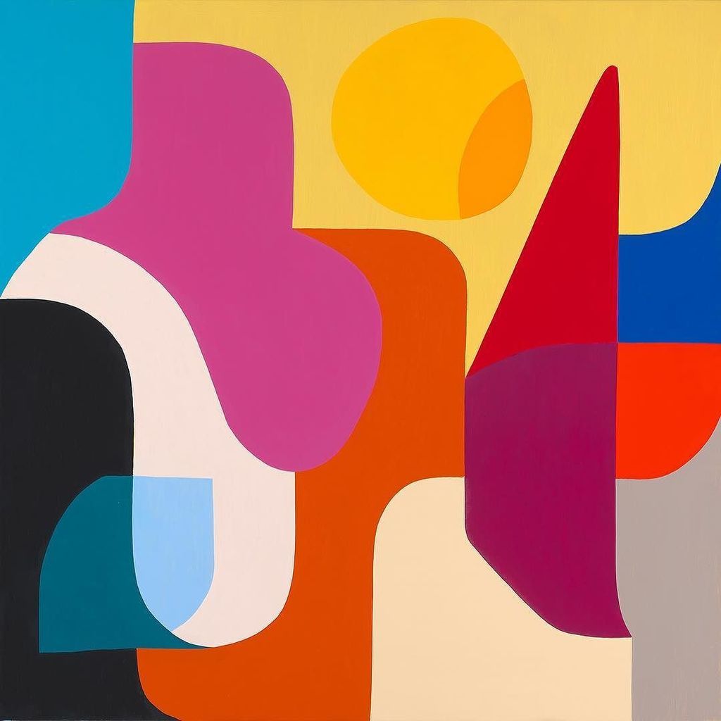 smallhealthy's tweet photo. stephenormandy "Summer for days" oil on linen 1x1m @theunitlondon https://t.co/iNj7I9sf59