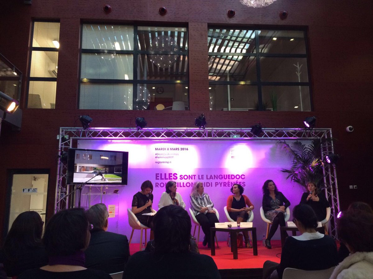 ENourrigat's tweet photo. Beau débat #FemmesLRMP témoignages des "créatives" @poleREALIS de #Montpellier #Entreprise #Innovation @RegionLRMP https://t.co/1VwxJH43iX