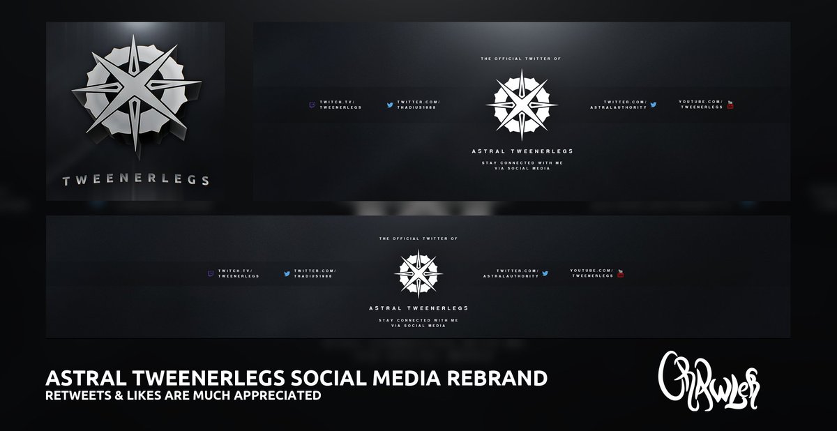 VidalRole's tweet image. Social Media Rebrand for @Thadius1988

This is my favorite professional design i've done!
Feedback is appreciated!