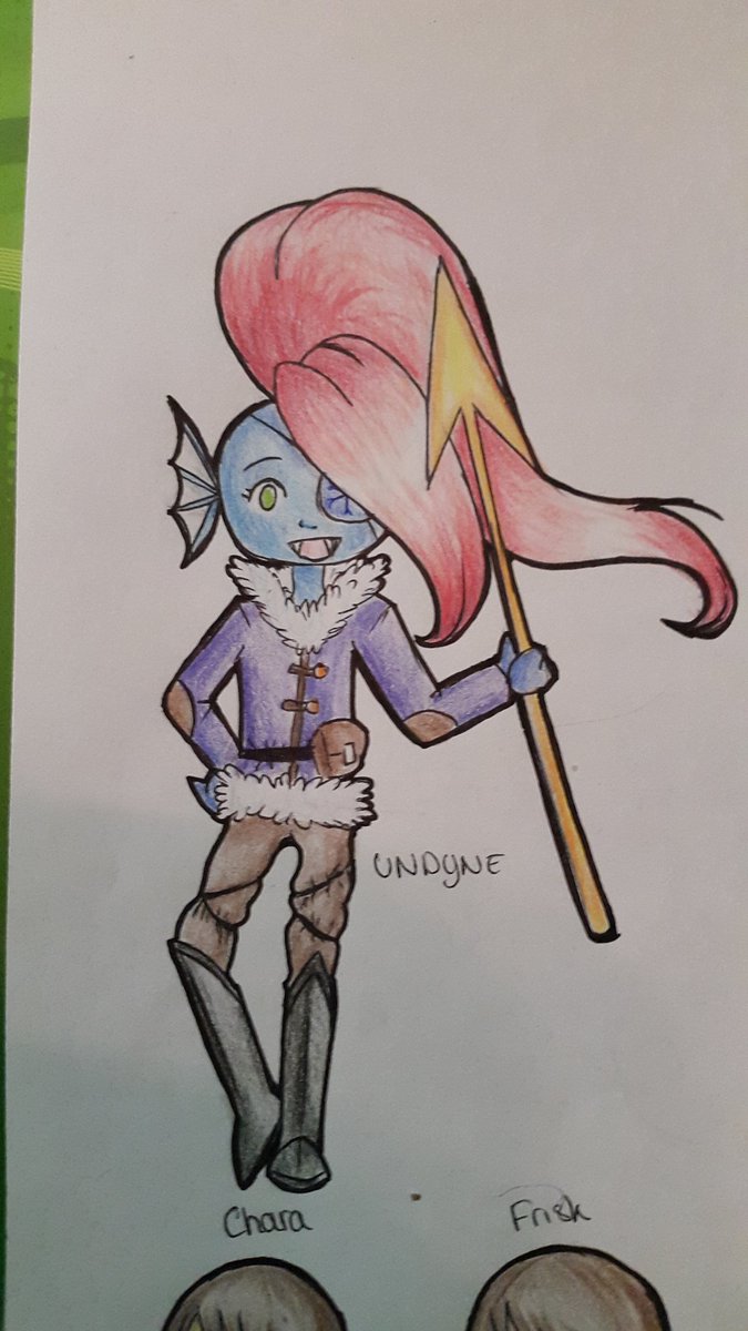 JeanMimine's tweet photo. Undyne en mode #SnowTale https://t.co/O9YoCiKctj