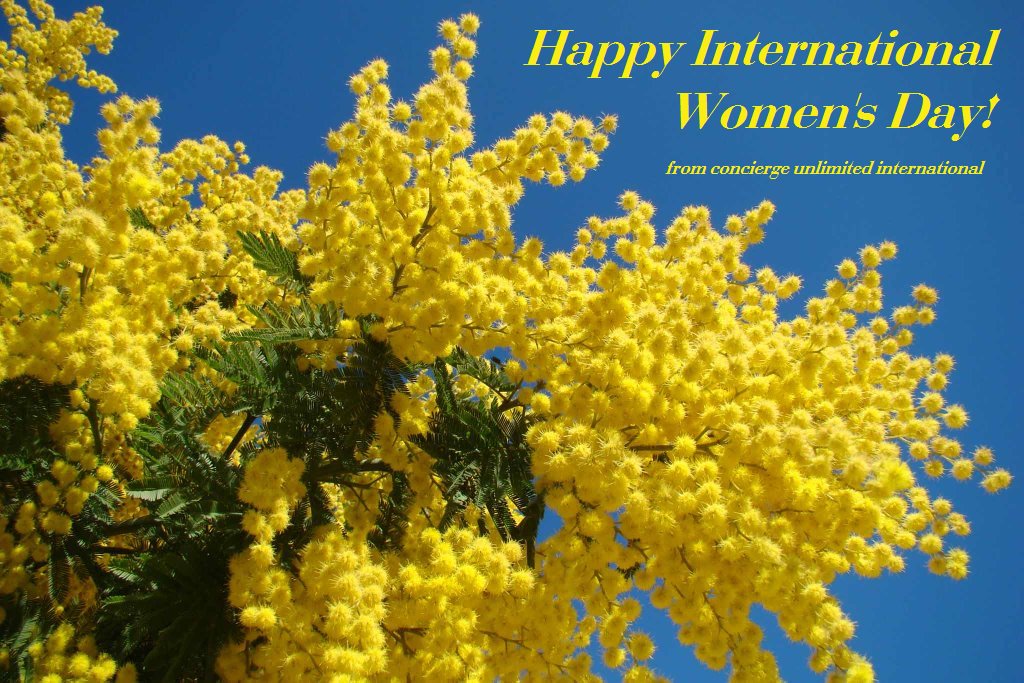 Happy #InternationalWomensDay from Concierge Unlimited International! goo.gl/Z0fcnz