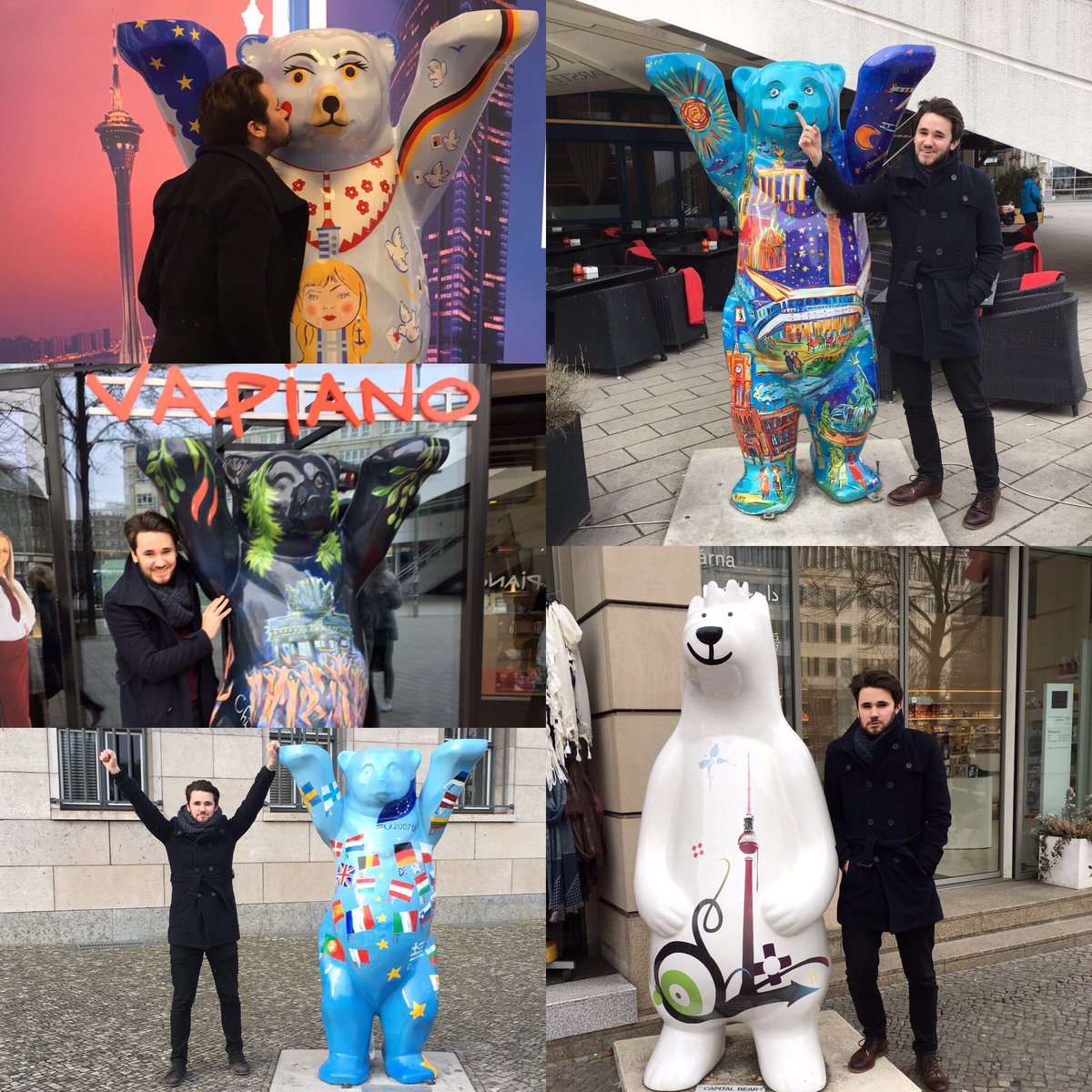 beccafenton's tweet image. Billy bear meets Berlin bearZZ #berlinbear #missingberlin