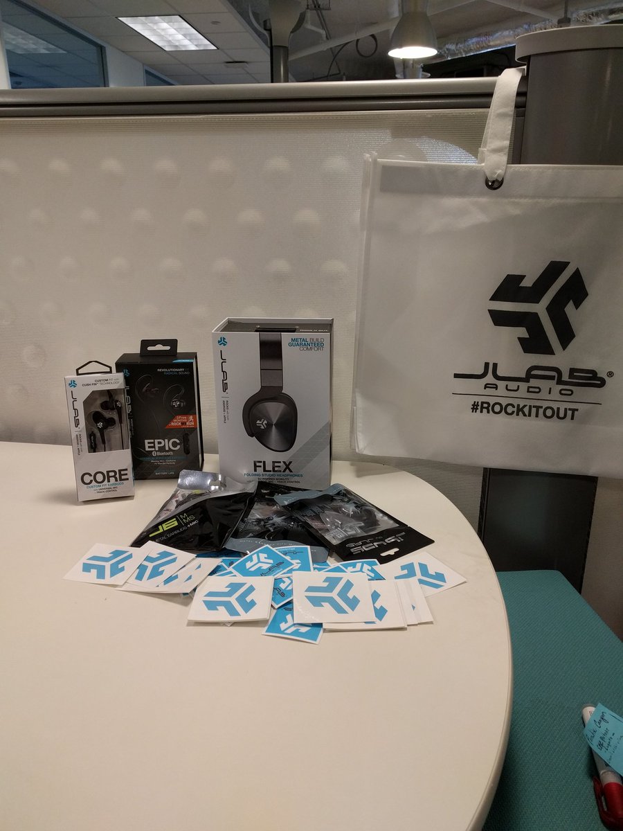 SandboxCommerce's tweet image. Just a preview of some @JLabAudio swag we&apos;ll be handing out @ATXStartupCrawl during #SXSW #rockitout #SandBoxApp