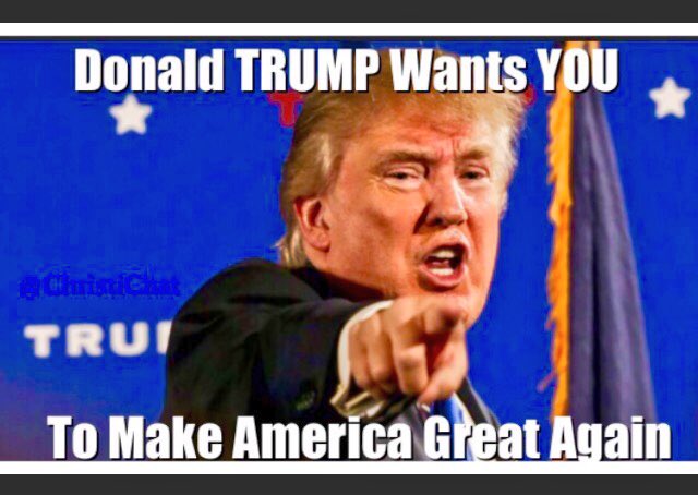 ChatByCC's tweet photo. 📢CALLING ALL
#Trump2016 Supporters

➖RETWEET
@realDonaldTrump
ALL DAY➖EVERYDAY

#TrumpTrain 🚂💨
#TeamTrump 😎
#MAGA 🇺🇸 https://t.co/Zz0UG8dasK
