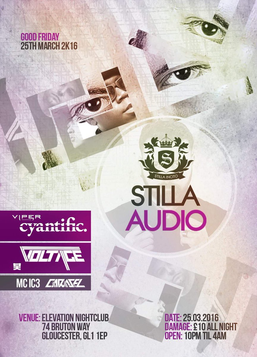 <a href="/StillaAudio/">Stilla Audio</a> #23 march25th <a href="/Locksem/">Locksem</a> <a href="/RangeandKable/">Range</a> <a href="/mr_virtue1/">Virtue</a> <a href="/Monrroeuk/">Monrroe.</a> <a href="/JoeSoulmethod/">Soul Method DnB</a> @KenyanDegs <a href="/BluejayMC/">Bluejay the MC</a> #DNB