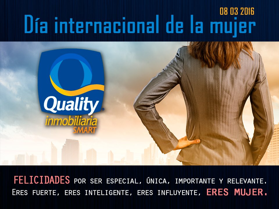 qualitysmartinm's tweet photo. El #DiaInternacionalDeLaMujer conmemora la lucha por su participación, en igualdad con el hombre, en la sociedad. https://t.co/IWhiSDd5wS