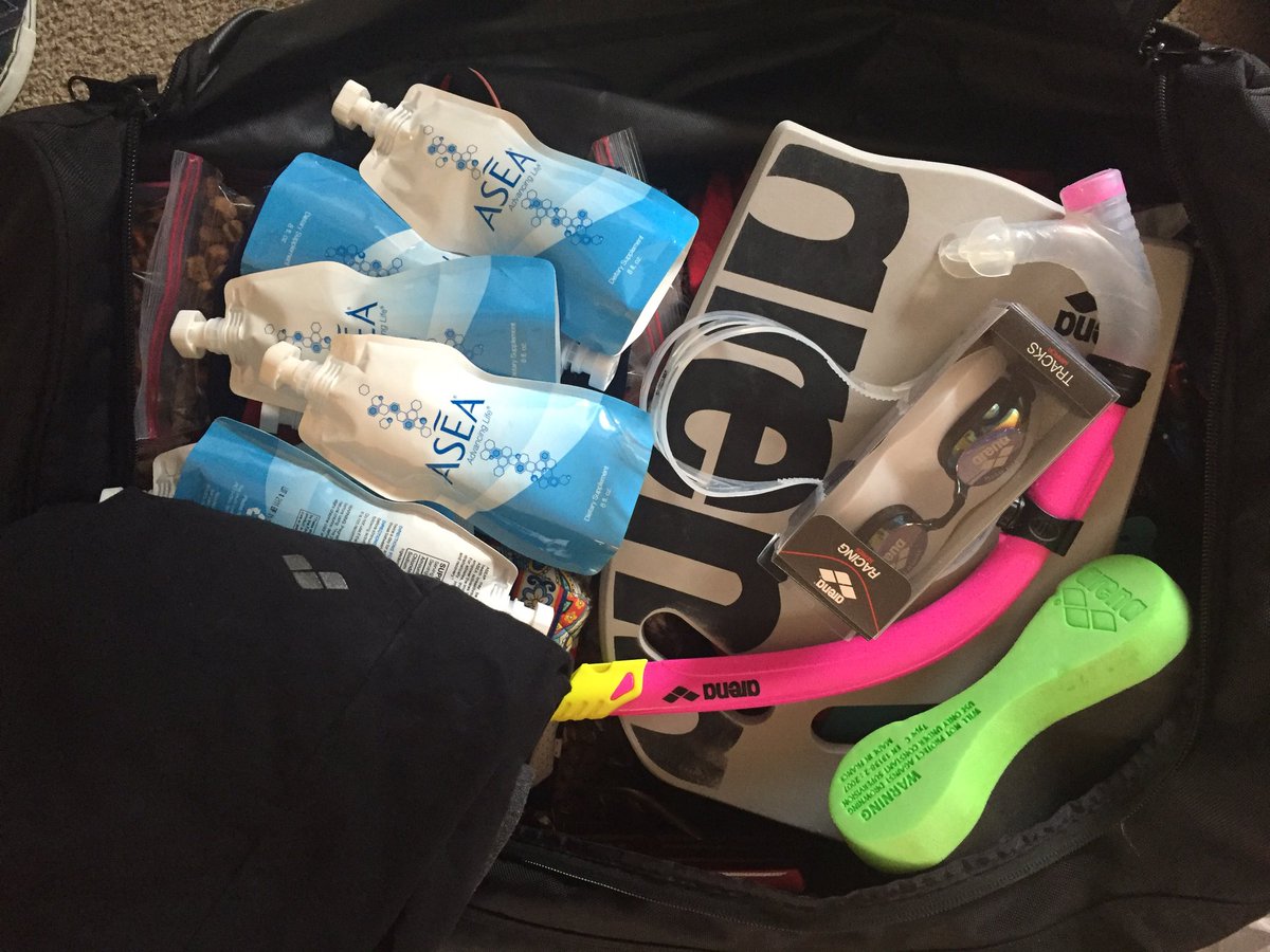 BreejaLarson's tweet photo. Packing for the OTC training camp, making sure I have my essentials! #poweredbyasea #waterinstinct https://t.co/OvXiAOa1kA