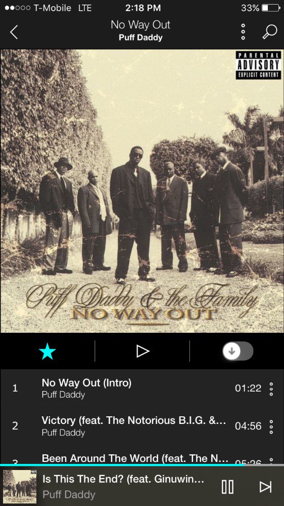KaramelBeSweet's tweet photo. Currently at work listening to one of the #GreatestAlbums #NoWayOut @iamdiddy excited for #NoWayOut2 https://t.co/SouK52Y2X2