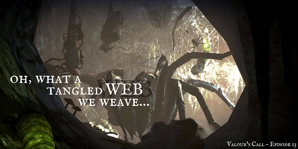 thesilverspear's tweet photo. Catch up on the latest #ValoursCall episode! Fighting spiders and saving bears! #dnd https://t.co/w6YL1HfTjh https://t.co/V074zAV95d