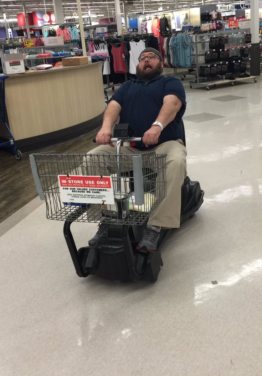dochamblen's tweet photo. These shopping carts are hard to handle. #needle buried https://t.co/manqGjoWTk