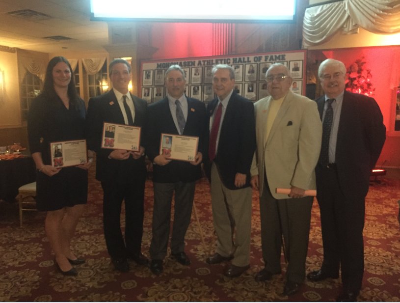 Our newly inducted Athletic Hall of Fame Class.