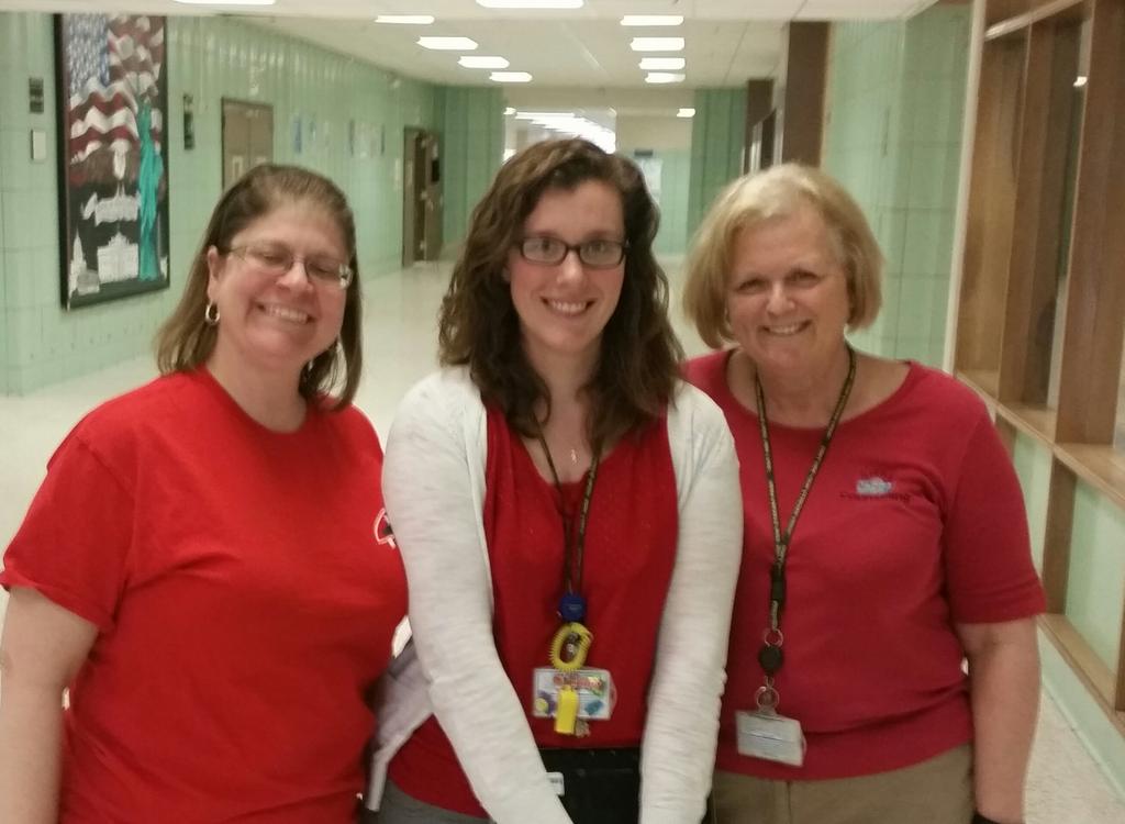 dancecjw's tweet photo. We wore red to say less testing more learning! #less testing https://t.co/j6PektcexP