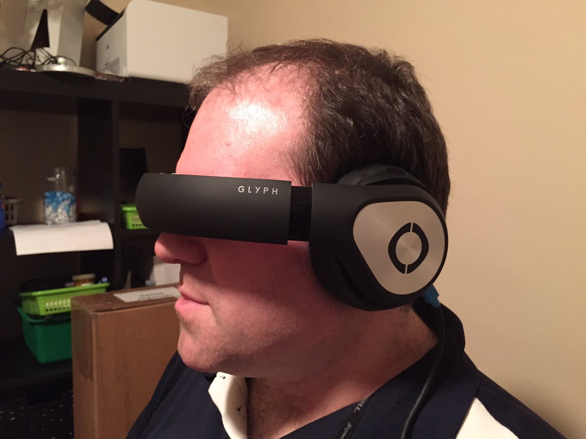 ashire's tweet photo. My new headset has arrived - #Glyph - living it! https://t.co/4ObDRC0DUe
