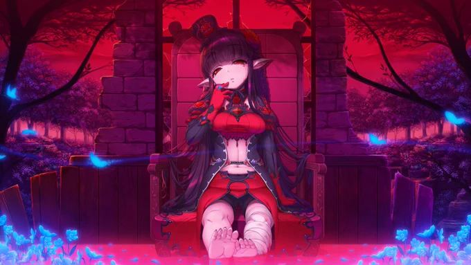 最終効果は度つぼにはまりそうだったのでここで打ち止め。色々とお試しできたのでいい練習になりましたぁ～ 赤×青 | 木鈴カケル #pixiv  