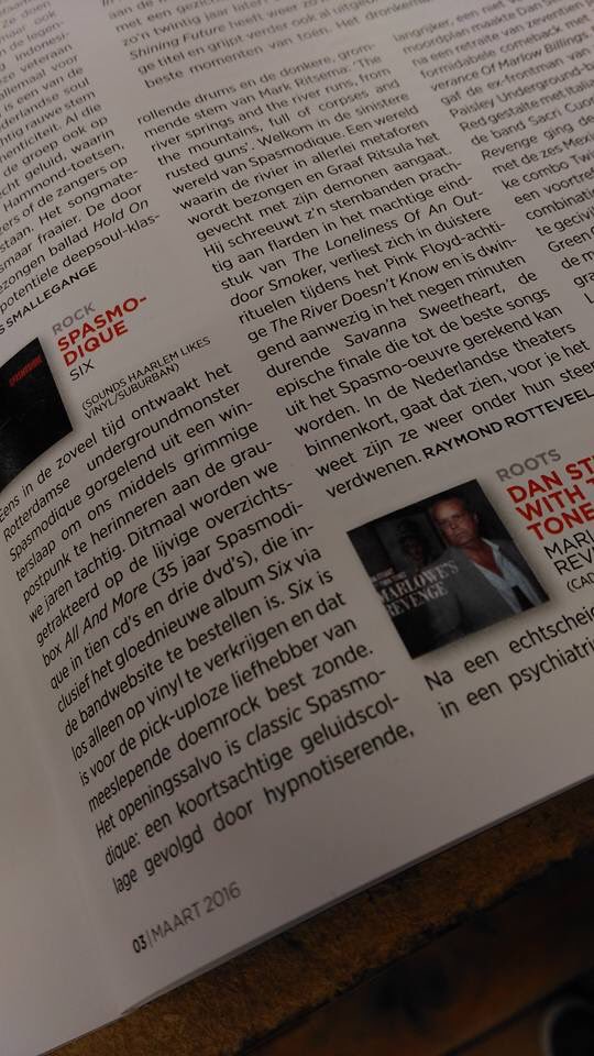 Spasmodique010's tweet photo. Recensie #oor #spasmodique #allandmore #six https://t.co/097FQTuVy2