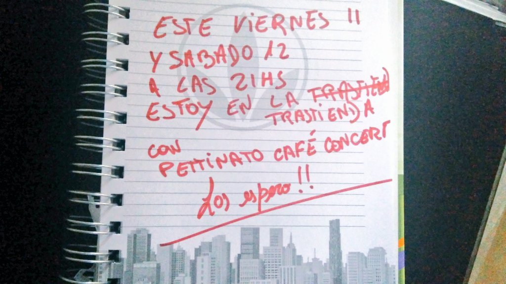 rpettinato's tweet photo. PETTINATO CAFE CONCERT! 11 y 12 MARZO, 21hs. LA TRASTIENDA https://t.co/zCKNhkDIQr o 5254 9100 https://t.co/CxCfLjsPBA