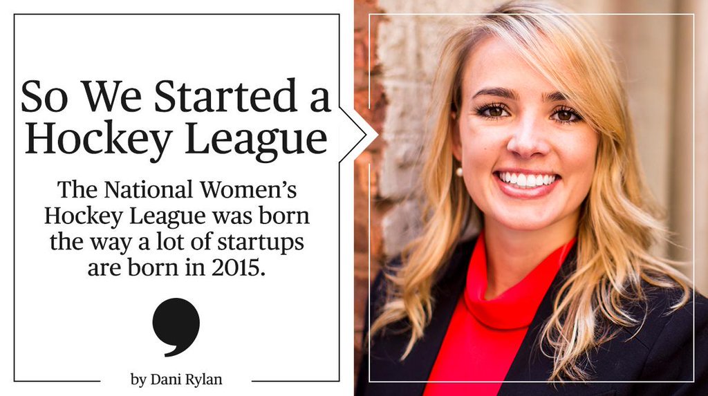 PlayersTribune's tweet photo. Commissioner @DaniRylan on the birth of the @NWHL. https://t.co/3MO5kHIaOV #InternationalWomensDay https://t.co/W7dx30c2KM